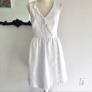 Trina Turk White Tassel Dress
